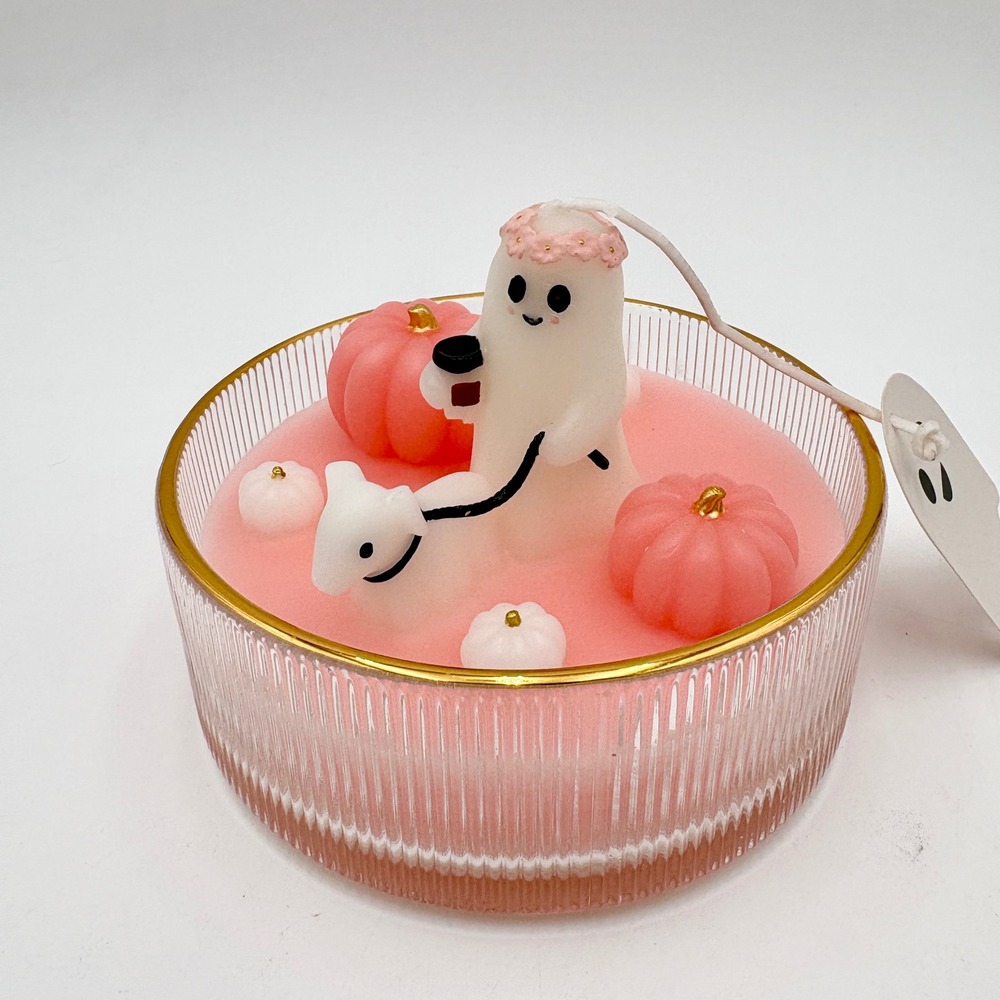 Afternoon Stroll Candle Halloween Ghost Pumpkin Scented Candle Fall Decor